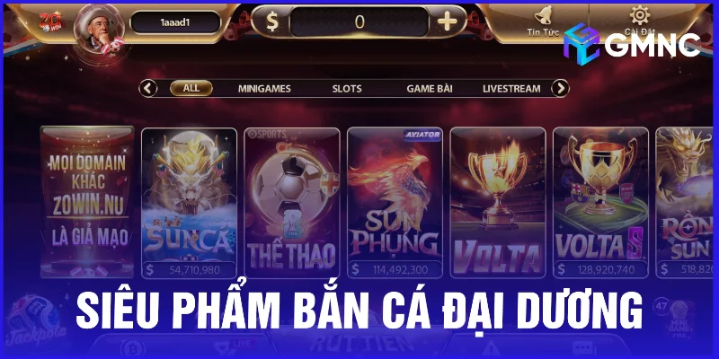 Siêu phẩm bắn cá đại dương làm mưa làm gió tại cổng game