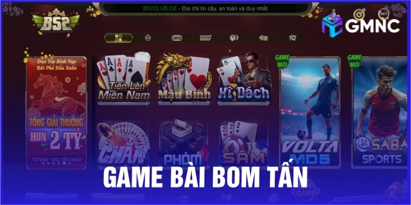 Game bài bom tấn tại B52 Club