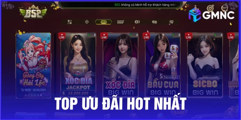Top ưu đãi hot nhất